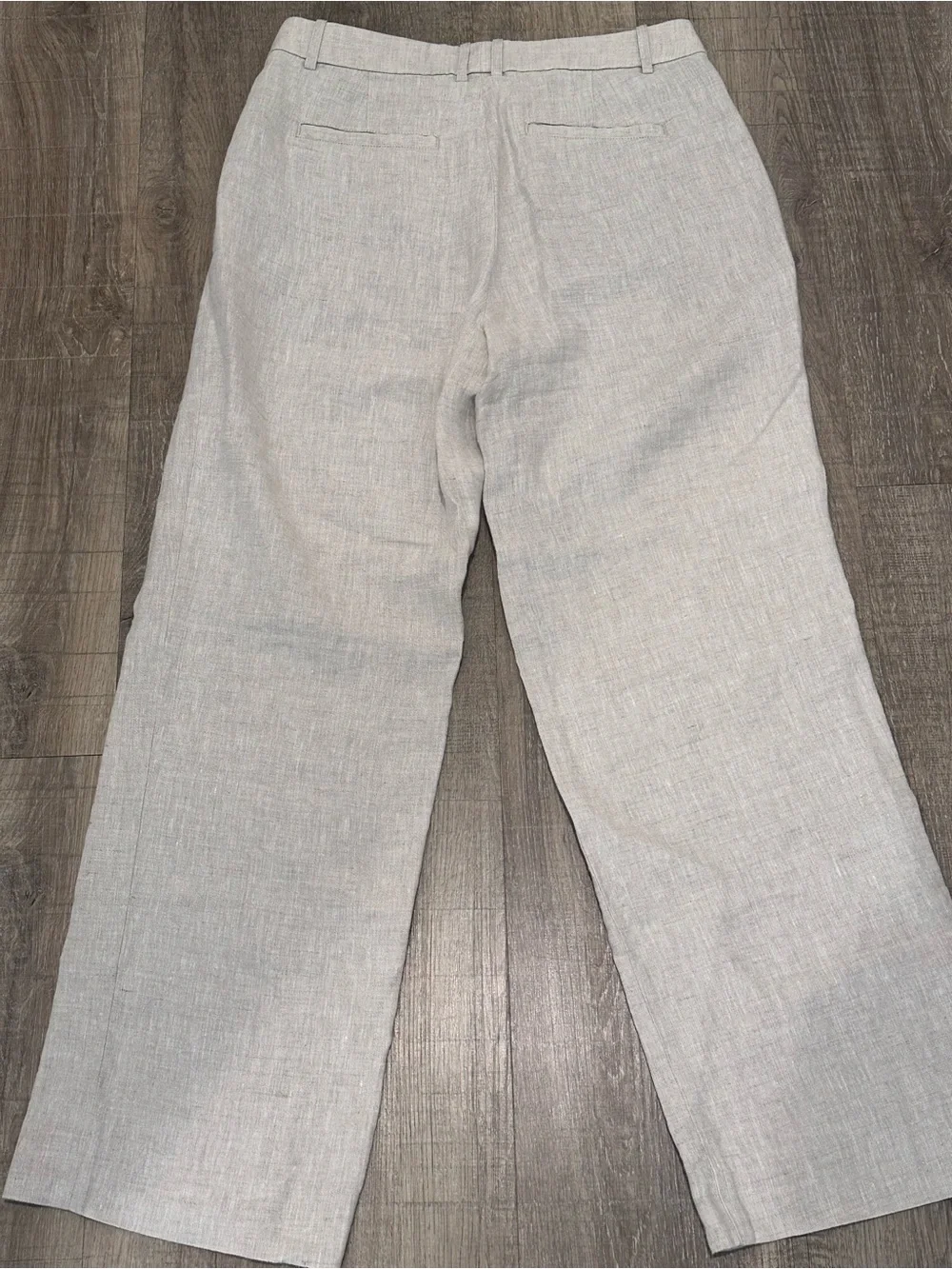 Banana Republic Women’s Beige Linen-Blend Chinos